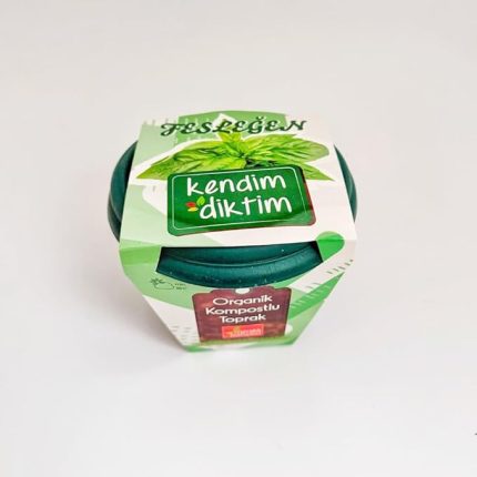 Bahçeci - Kendim Diktim Mini Saksıda Fidelik Dikim Seti - Fesleğen