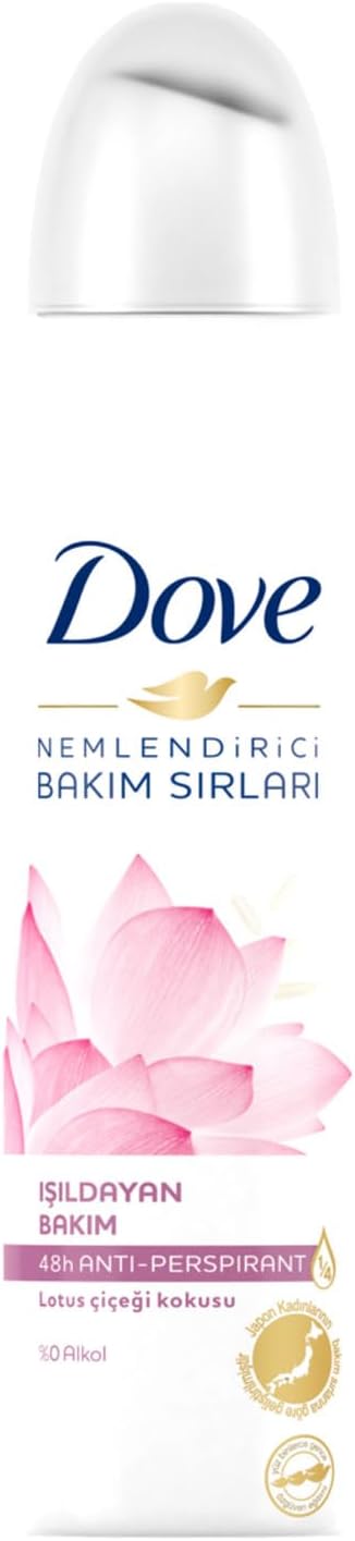 Kadın Sprey Deodorant Lotus Çiçeği Kokusu Işıldayan Bakım, 150 ml