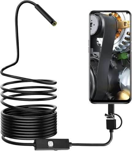 Endoskop Kamera,Endoskop 0.3MP Endoskop 3'ü 1 Arada Endoskop Ayarlanabilir LED'li 2 metre