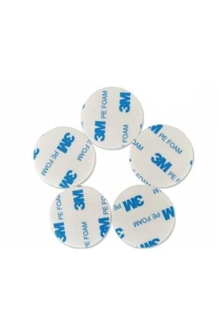 Magnet 50 Adet 3M Köpüklü, Çift Taraflı Bant, Yuvarlak Kesimli, Çok Güçlü, (Çap: 20 Mm)