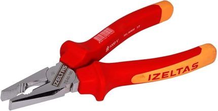 Kombine Pense Elektrikçi Izoleli, 1000 V, Sarı/Kırmızı, 200 Mm