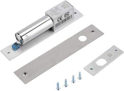Elektrikli Kapı Kilidi 12V, DC 12V Elektrikli Cam Manyetik İndüksiyon Kilidi Metal Kapı Kilidi Güvenlik Sistemi
