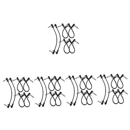 5 Set Lı Gitar Efekt Bağlantı Kablosu Gitar Ve Diğer Elektronik Cihazlar Için Yüksek Kalitesi Ile Kullanım Kolaylığı 6 Adet*5