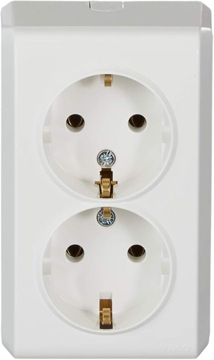 Vera Beyaz İkili Topraklı Priz