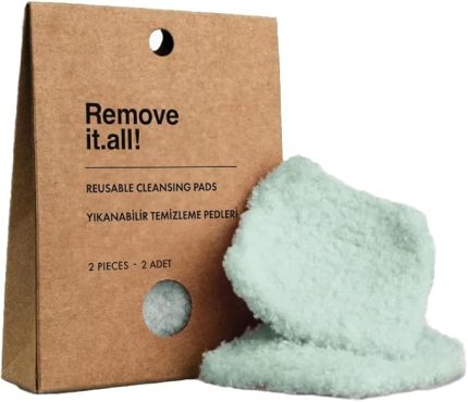 Remove it.all! Yıkanabilir Temizleme Pedleri 2 Adet Reusable Cleansing Pads 2 Pieces
