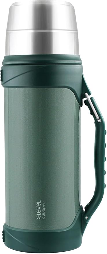 X-Juglarge Paslanmaz Çelik Termos 1200ml Seyahat Termosu 1.2L (Yeşil)
