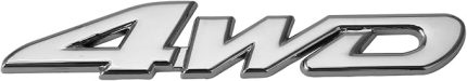 4WD Deplasmanlı Araba Amblem Rozeti Araba Çıkartması Logosu