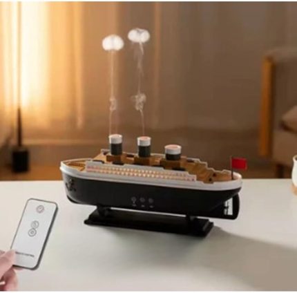 Titanic Gemi Hava Nemlendirici Işıklı Fonksiyonlu Buhar Makinesi Kumandalı