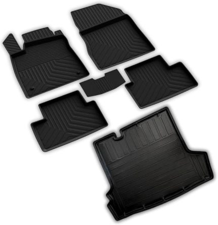 autoaccessories Renault Taliant ile Uyumlu 4D Paspas ve 3D Bagaj Havuzu 2021 ve Üstü