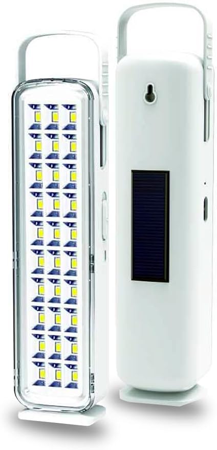 30 Ledli Solar Işıldak, 6500 Kelvin Beyaz Işık, Şarj Edilebilir 2000mAh Batarya, Taşınabilir ve Asılabilir Kampçı Lambası - 206489