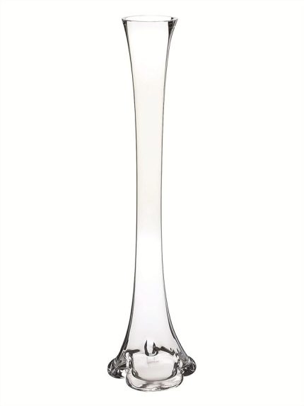 Ayağı Vazo Cam Vazo 80cm İnce Belli Vazo