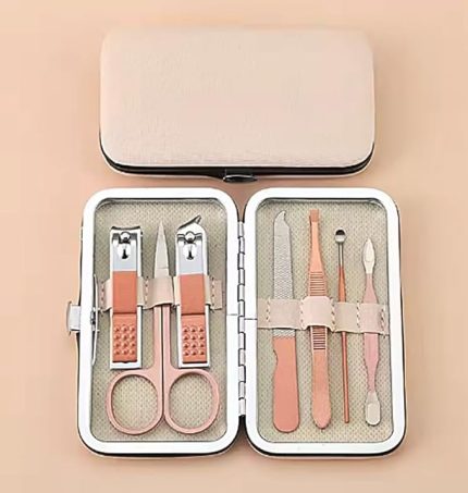 Parça Profesyonel Manikür Pedikür Seti, Tırnak Makası, Kaş Makası, Cımbız, Rose Gold no:2-3
