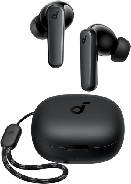 by Anker P20i TWS Bluetooth Kulaklık, Bluetooth 5.3, 30 Saate Varan Çalma Süresi, IPX5-Suya Dayanıklılık, 2 Mikrofonlu Yapay Zeka Destekli Net Görüşmeler, Siyah