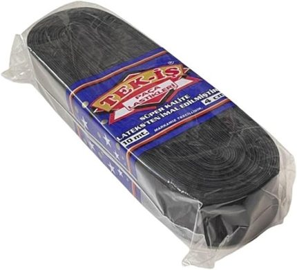 Cm Sıyah Don Paca Bel Lastıgı Genıs Yassı Lastık 10 Mt