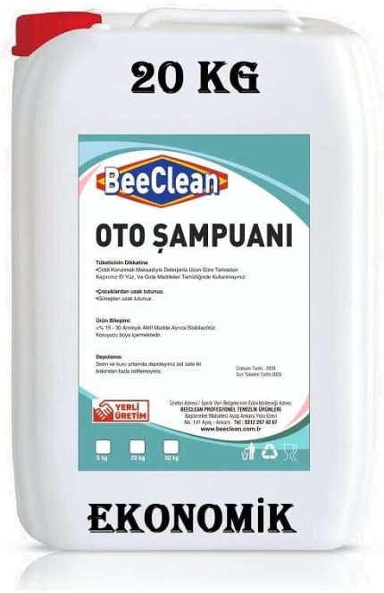 Ekonomik 20 Kg Oto Yıkama Şampuanı ( EOŞ 20-30 - 10) Araç - Araba - Otomobil