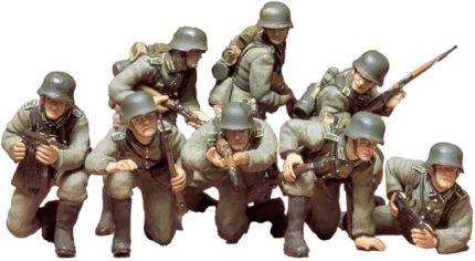 1/35 Ger. Panzer Grenadiers Plastik Askeri Figür Maket Kiti