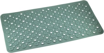 Serisi Banyo - Küvet İçi Kaydırmaz Vantuzlu Oluklu Desenli Diktördgen Paspas 67,5 x 34,5 cm, Yeşil