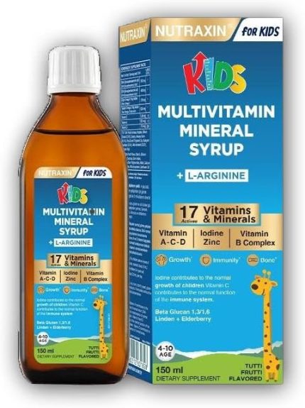 Multivitamin & Mineral Şurup 150 Ml - L-Arginin, Çinko, A,C,D,B Kompleks, Beta Glukan, Karamürver