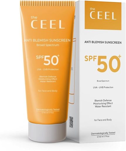 Ceel Leke Karşıtı Tüm Ciltler Için Yüksek Korumalı Spf 50 Güneş Kremi Glutatyon Etkili 50 ml
