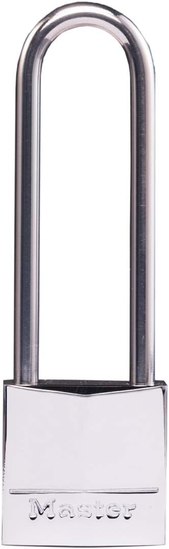 Lock 639EURDLJ Marine Asma Kilit Anahtarlı ve Uzun Kelepçeli, Gri, 9,7 x 3 x 1,2 cm