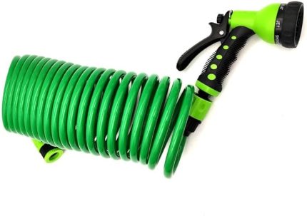 Garden Fıskiye Tabancalı Spiralli Hortum Seti 7.5 mt.