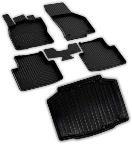 autoaccessories Skoda Kamiq ile Uyumlu 4D Paspas ve 3D Bagaj Havuzu 2020 ve Üstü