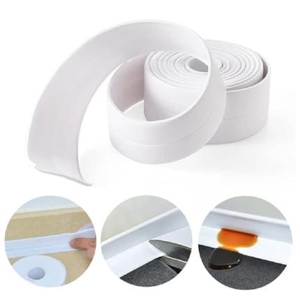 BEYAZ Su Sızdırmaz Lavabo Banyo Küvet Kenar Bandı 3.2 Metre