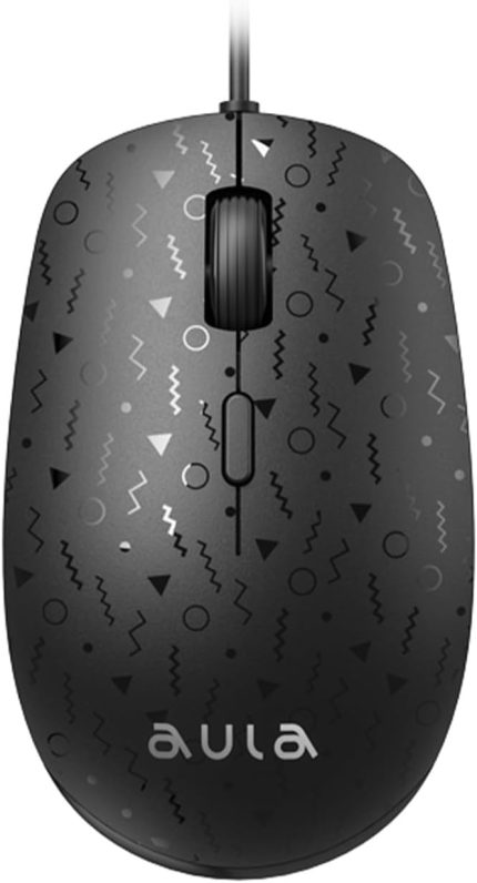 AM106 1000-1600-2000 DPI USB Kablolu Optik Mouse, Siyah