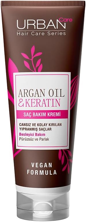 Care Argan Yağı & Keratin Kolay Kırılan Yıpranmış Saçlara Özel Saç Bakım Kremi 250ml- Vegan