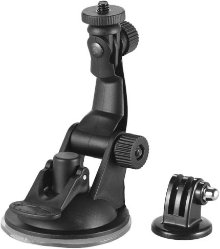 Eylem Kamera Aksesuarları Araba Vantuz Dağı + GoPro hero 7/6/5/4 / YI için Tripod Adaptörü