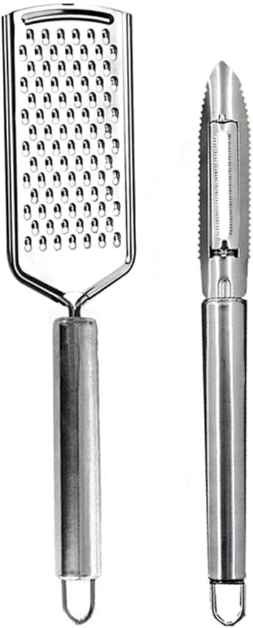 2'li Rende Ve Soyacak Seti Paslanmaz | Metal Rende Soyacak Set