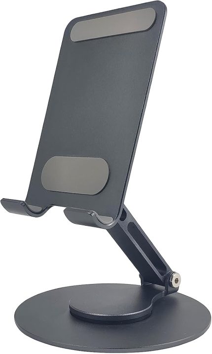 Telefon Standı Katlanabilir Çok Fonksiyonlu 360 Derece Dönebilen Metal Gray