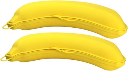 Muz Şeklinde Saklama Kabı, Çocuk Kahvaltı Beslenme Koyma Kutusu Öğrenci Okul Piknik Kamp Muzluk (1 Adet)