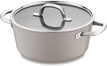 Swiss Crystal Bej Derin Tencere 24 cm