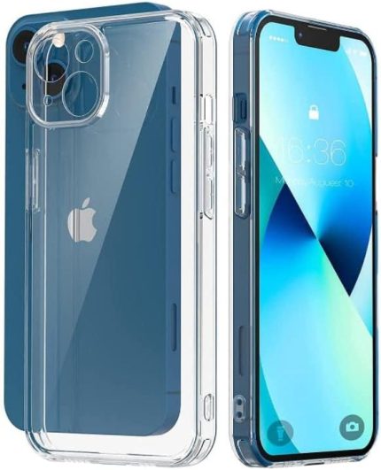 Trend iPhone 13 ile Uyumlu Şeffaf Kılıf, Kamera Korumalı 13 (6.1'') Şeffaf Silikon Kılıf, Kamera Koruyuculu iPhone 13 Kılıfı