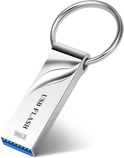 USB Flash Sürücüler, USB 3.0 Yüksek Hızlı Flash Sürücü, Anahtarlıklı Taşınabilir USB Depolama Bellek Çubuğu Flashdrive, PC/Laptop için Veri Yedekleme ve Aktarım için Su Geçirmez Ultra Büyük Kapasiteli