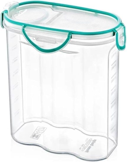 Kilitli Kapaklı Contalı Hava,Su Sıvı Geçirmez 2,4 Litre Erzak Saklama Kabı-SA590