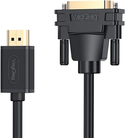 DVI 24+1 to HDMI FullHD Dönüştürücü Monitör Kablosu 5 Metre