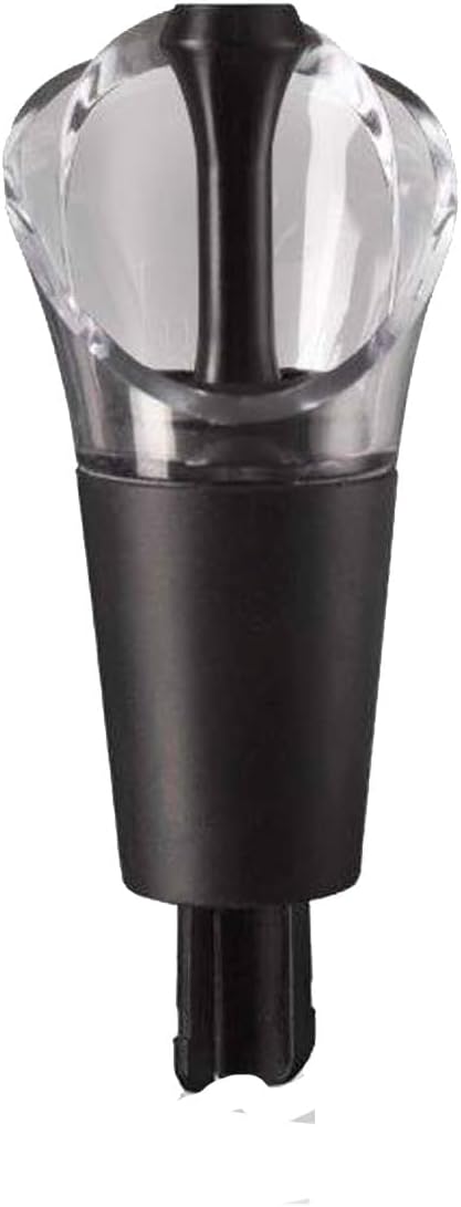 Vin 6504606 şişe ağzı kilitli 2'li set, plastik, siyah, 3 x 3 x 8 cm