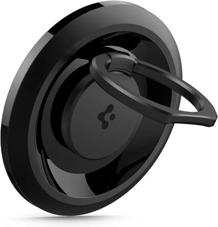MagSafe Destekli Modeller ile Uyumlu Telefon Tutucu Halka O-Mag Mag Fit Ring Siyah - AMP03120 (Spigen TR Garantili) | iPhone 17-12 Serisi, Pixel 11-10 Serisi ve Galaxy S26-S24 Serisi, Z Fold 8 Ultra, Manyetik Kılıflı Katlama 7 - Siyah