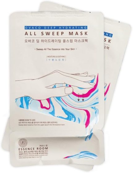 Nemlendirici ve Yatıştırıcı Yaprak Yüz Maskesi, Lotus Özü, Trehaloz ve Vitamin Kompleksi, Derinlemesine Nemlendirme ve Onarım, Hassas ve Kuru Ciltler için