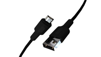 Coral Micro USB Hızlı Şarj Kablosu (Siyah + Siyah Uç) (120 CM)