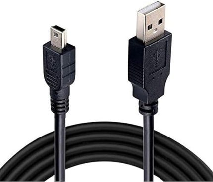 4575 Mini USB to USB Data Şarj Kablosu, Siyah