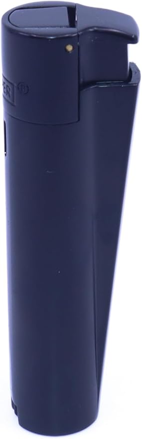 Özel Kutusunda Rüzgardan Etkilenmez Jet Alev Metal Çakmak - Mat Siyah