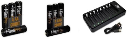 G821 8'li Pil Şarj Aleti + 4 Adet AA Pro 2950 mAh + 4 Adet AAA Pro 1100 mAh Şarjlı Kalem Pilli Set 1.2V Ni-MH