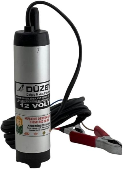 Gövde Küçük Dalgıç Transfer Pompası 12 Volt