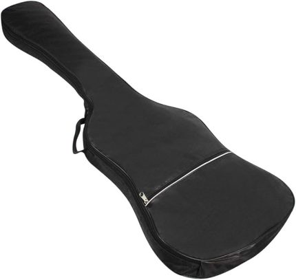 Elektrik Bas Gitar Çantası Sırt Çantası Elektrik Bas ve Gitar için 20mm Yastıklı Siyah