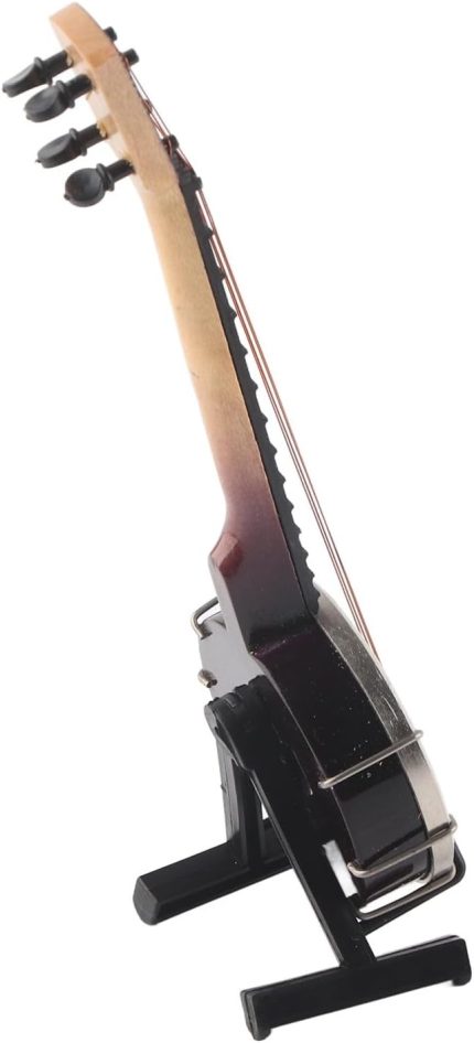 Banjo Modeli, Hayata Çeviren Yüzeyler Oyuncakları Için Depolama Kutusu Ile Bebek Evi Aksesuarları