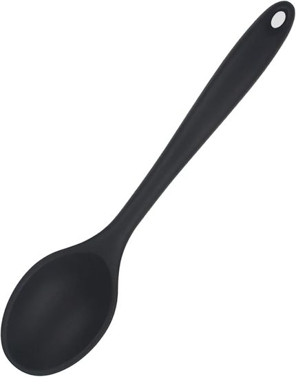 Silikon Mutfak Kaşığı, Isıya Dayanıklı (Antrasit Gri)