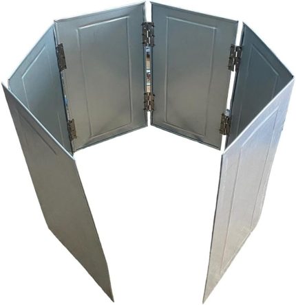 6 Kanatlı Rüzgarlık, Rüzgar Kesici 25X40Cm, Piknik Tüpü, Kamp Ocağı, Taş Ocak, Mangal